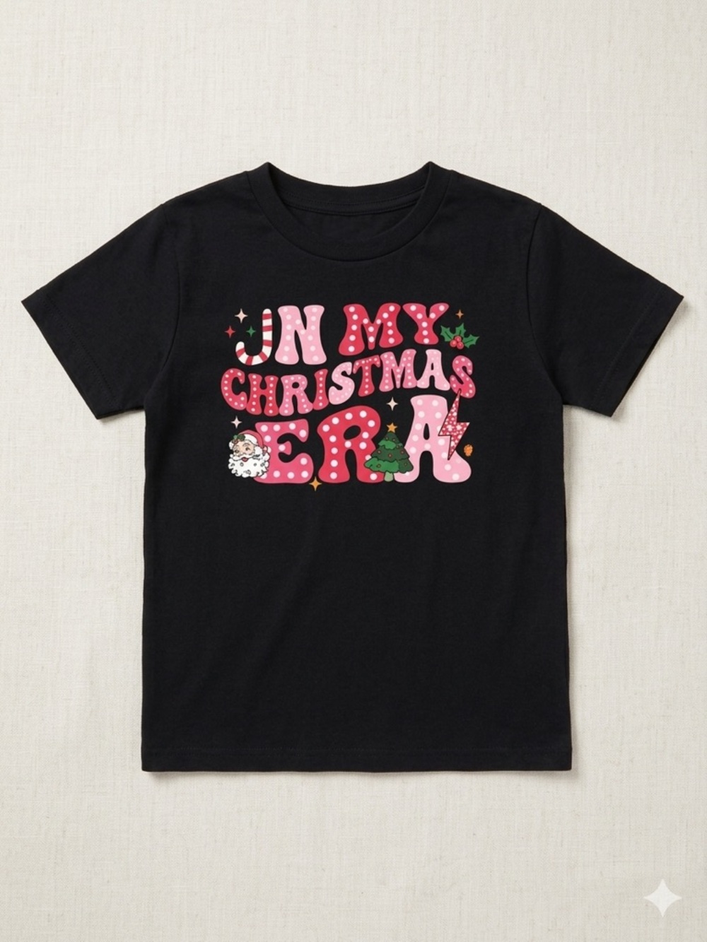 Girls' "In My Christmas Era" Graphic Tee Size 7/8